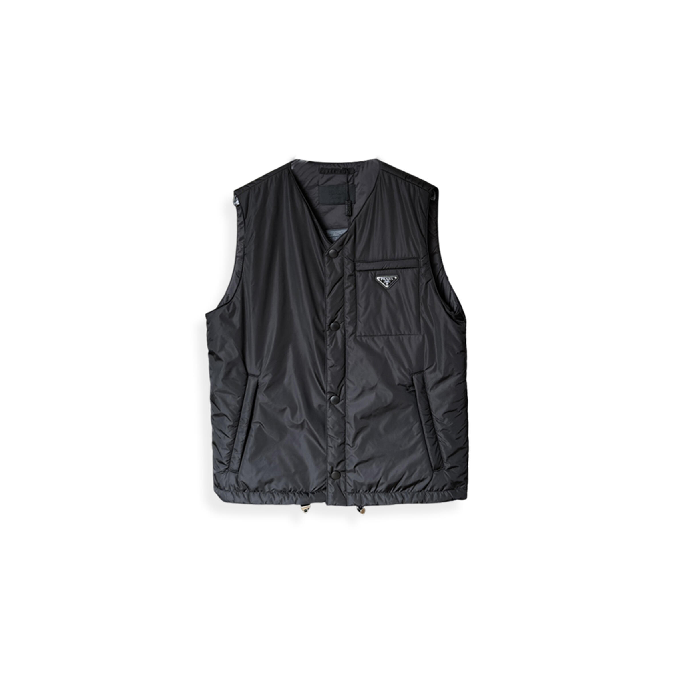 Pra*a classic short down jacket thickened winter vest for men